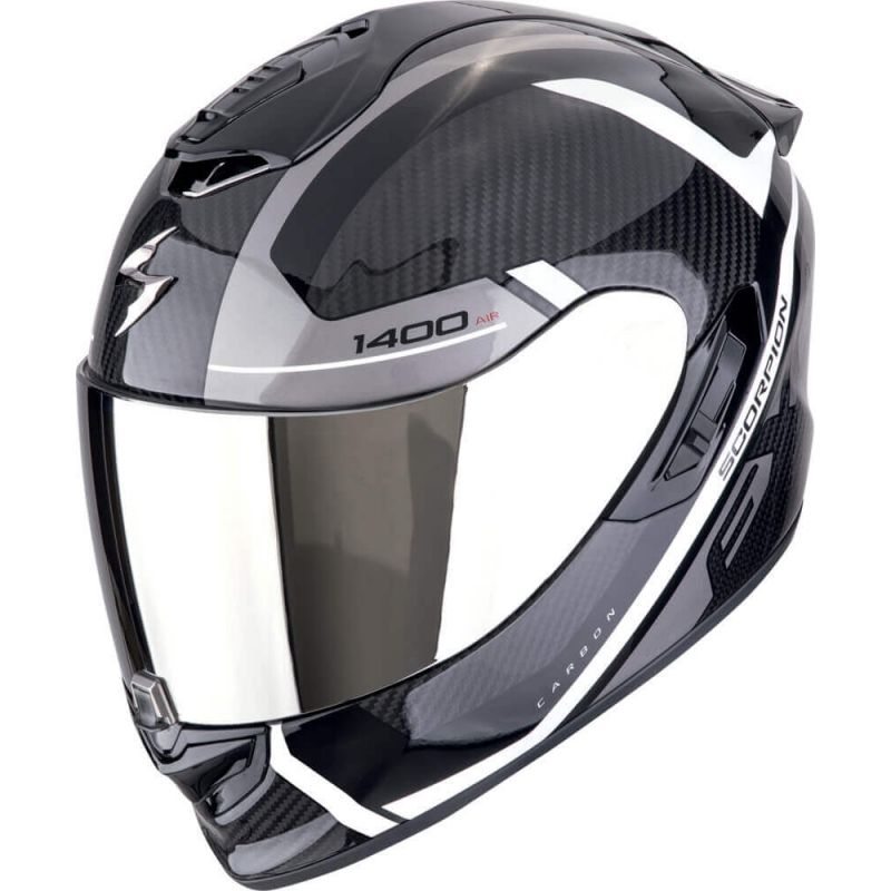 Scorpion EXO-1400 EVO 2 AIR Carbon Enko Black/Silver/White - Worldwide  Shipping!