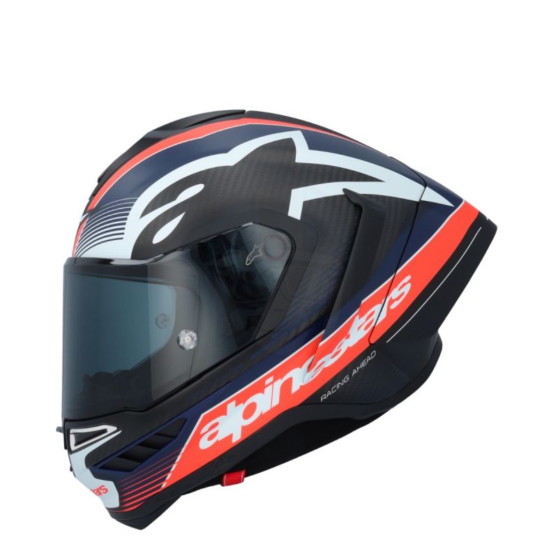 Alpinestars Supertech R10 Team Black Carbon Red Fluo Dark Blue Matt ...