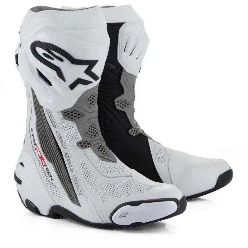 トテコテ　Alpinestars SUPERTECH-R EUR44 Alpinestars Supertech R Boots US 11.5 / EU 46 Black/White