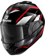 SHARK Evo ES Kedje Mat Rouge-Noir-Rouge RKR - Casque moto modulable | /fr