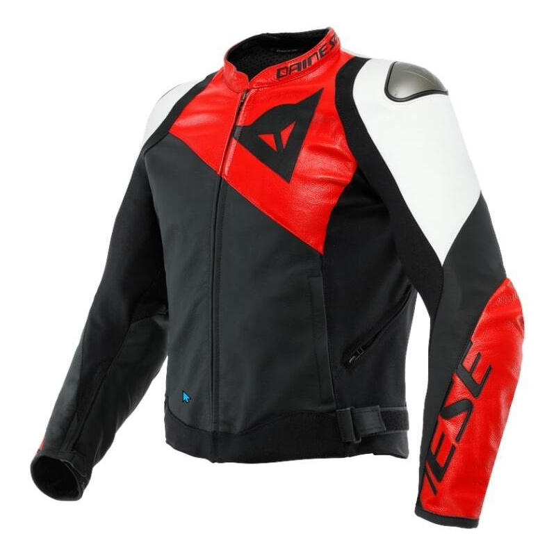 Dainese レザージャケット レッド/ホワイトジャンク Dainese Sportiva Leather Jacket Red/White 25A - Worldwide