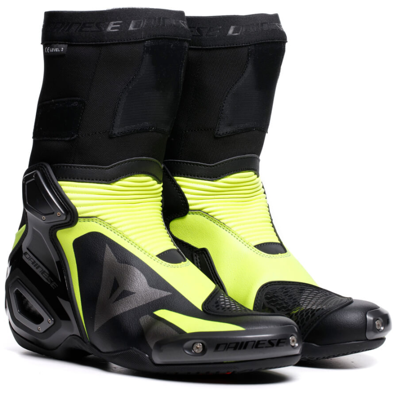 Dainese Axial 2 Boots Black/Yellow-Fluo - Worldwide Shipping!
