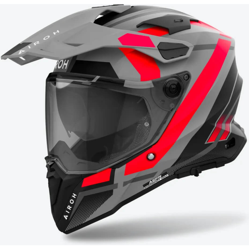 Airoh Commander 2 Mavick Grey/Red - Worldwide Shipping!