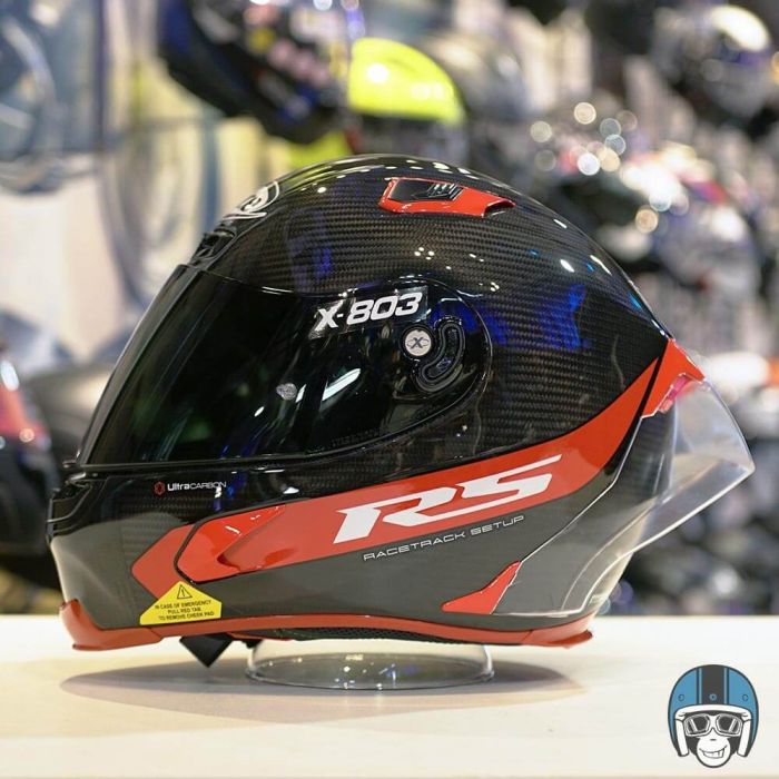 X-Lite X-803 RS ULTRA CARBON Hot Lap Red 013 - Worldwide Shipping!