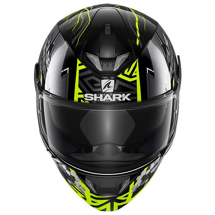 Shark Skwal 2 Noxxys Black/Yellow/Silver KYS - Worldwide Shipping!