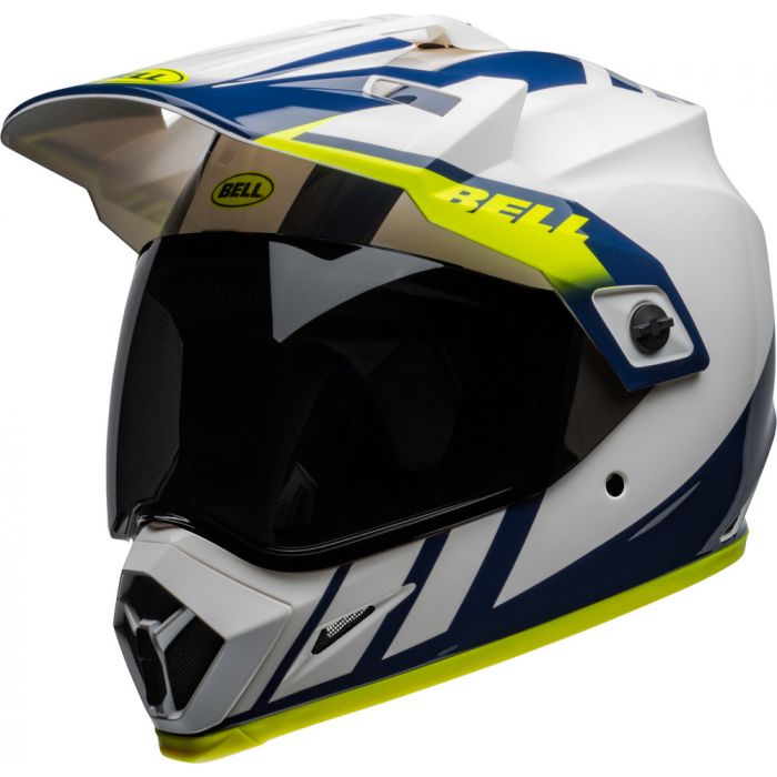 Gloss White/Blue/Yellow Torch, XXX-Large Bell MX-9 Adventure MIPS Full-Face Motorcycle Helmet 