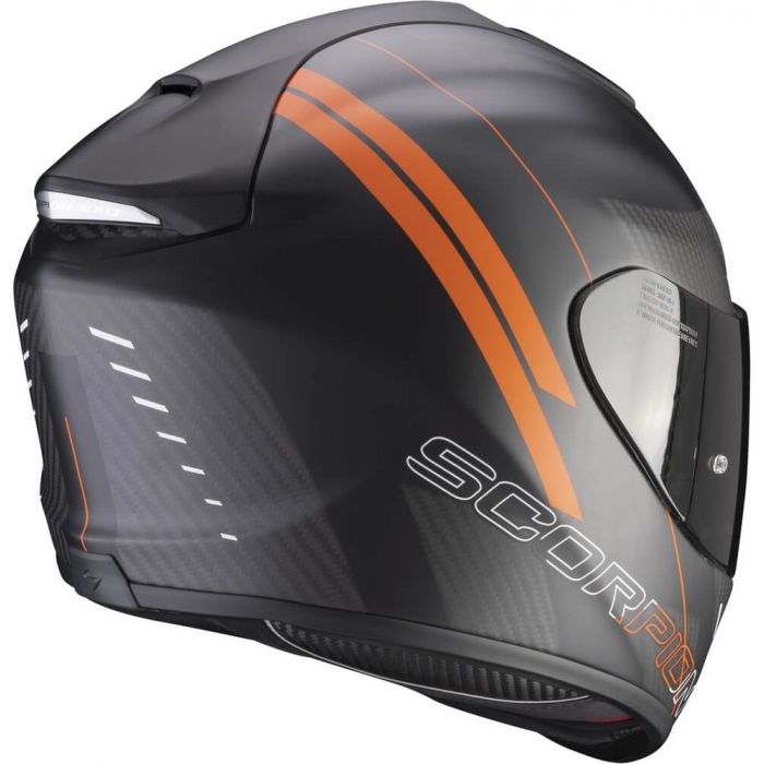 Scorpion EXO-1400 AIR Carbon Drik Matt Balck/Orange - Worldwide Shipping!