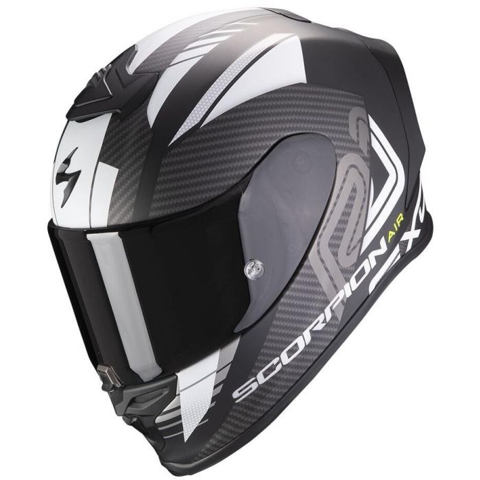 Scorpion EXO-R1 AIR Halley Matt Black/White - Worldwide Shipping!