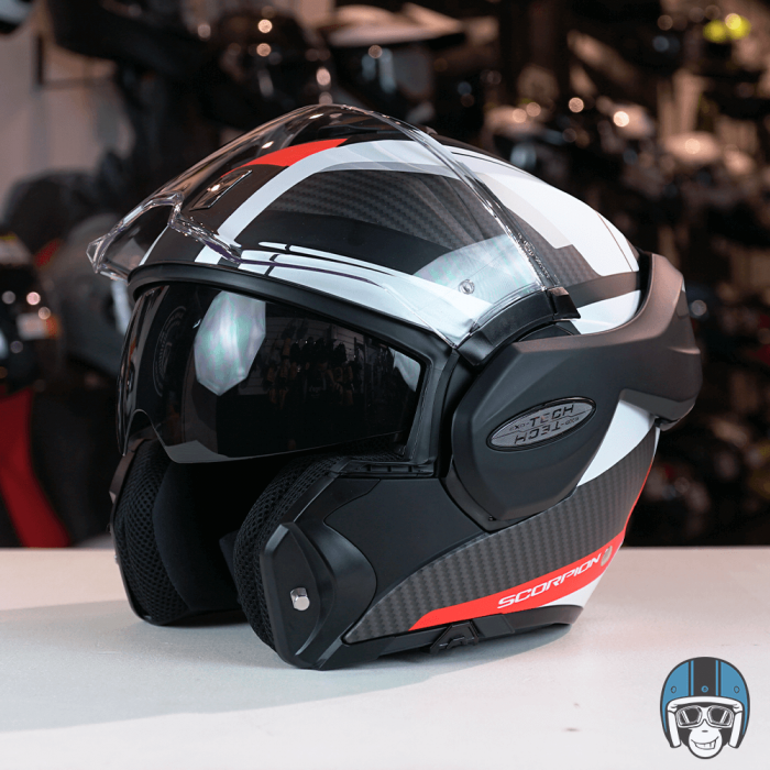 Scorpion EXO-Tech Trap Matt Black/Red 