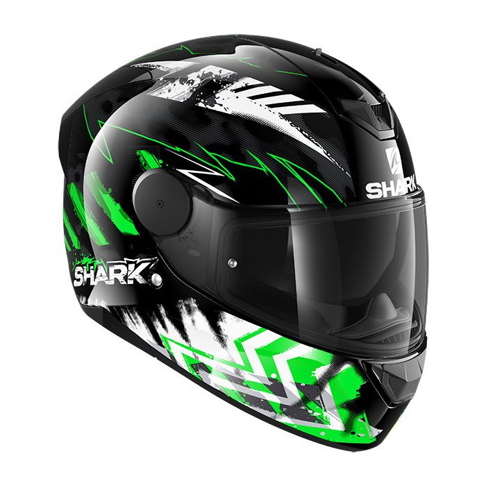 Shark D-Skwal 2 Penxa Black/Green/Yellow KGY - Worldwide Shipping!