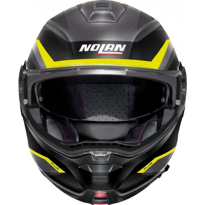 Nolan N100-5 Plus Overland N-Com Flat Lava Grey/Yellow 33 - Worldwide  Shipping!