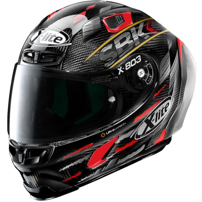 X-Lite X-803 RS ULTRA CARBON SBK Black/Red 32 - Worldwide Shipping!