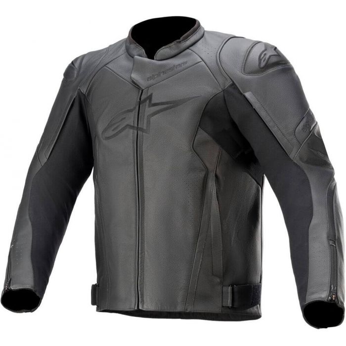 Alpinestars Faster V2 Leather Jacket Black 1100 - Worldwide Shipping!