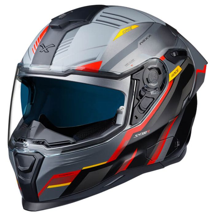 NEXX SX.100R Gridline Grey/Red Mat 