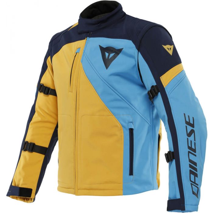 light blue motorcycle jacket