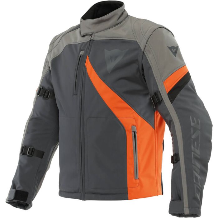 grey motorcycle jacket