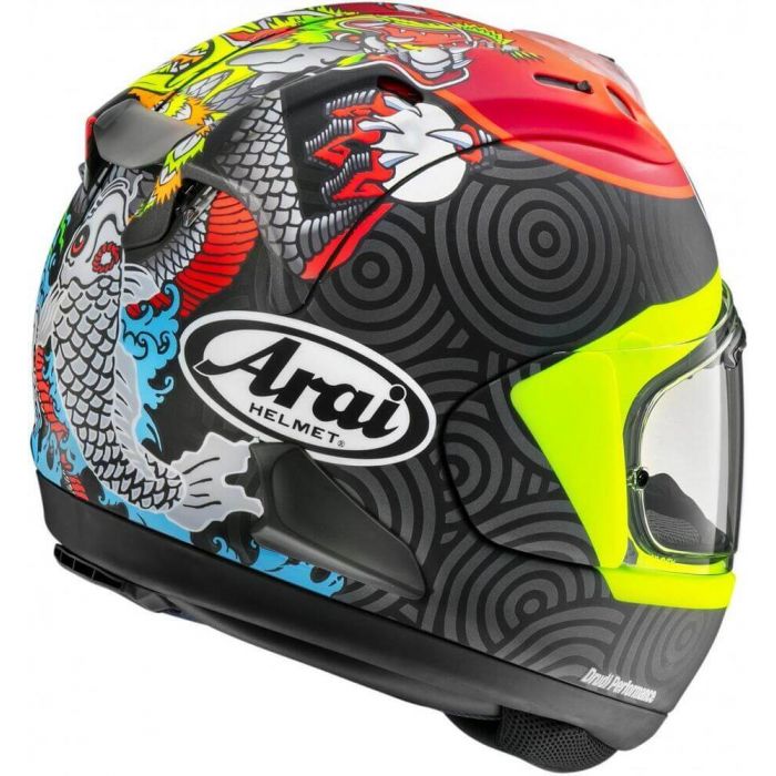 Arai RX-7V EVO Tatsuki Matt Yellow/Red 
