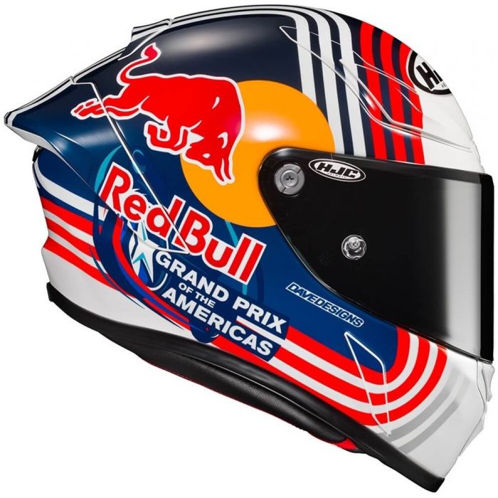 HJC RPHA-1 Red Bull Austin GP White 
