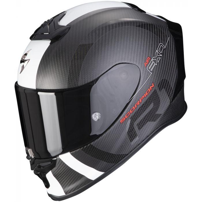 Scorpion EXO-R1 AIR Carbon MG Matt Black/White - Worldwide Shipping!