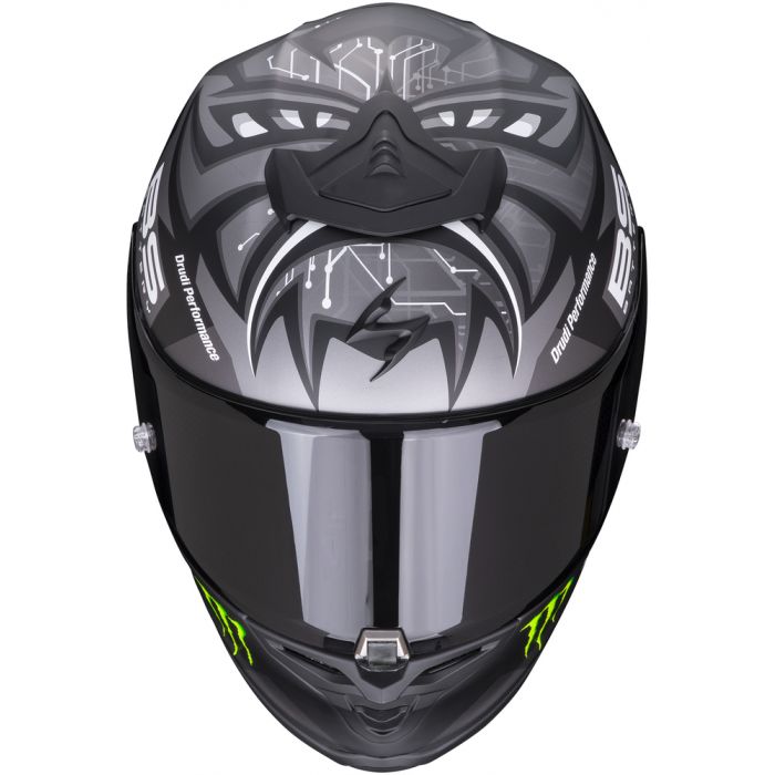Scorpion EXO-R1 AIR Fabio Monster Replica Matt Black/Silver - Worldwide  Shipping!