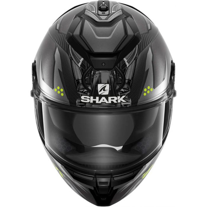 Shark Spartan GT Carbon Urikan Mat Carbon Anthracite Yellow DAY - Worldwide  Shipping!