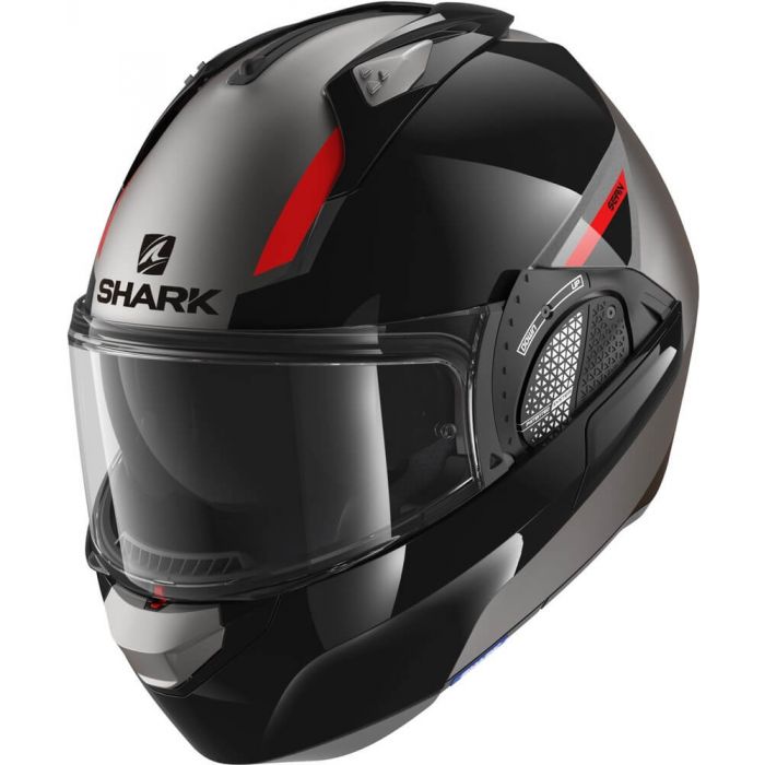 Shark Evo GT Sean Mat Anthracite Black Red AKR - Worldwide Shipping!
