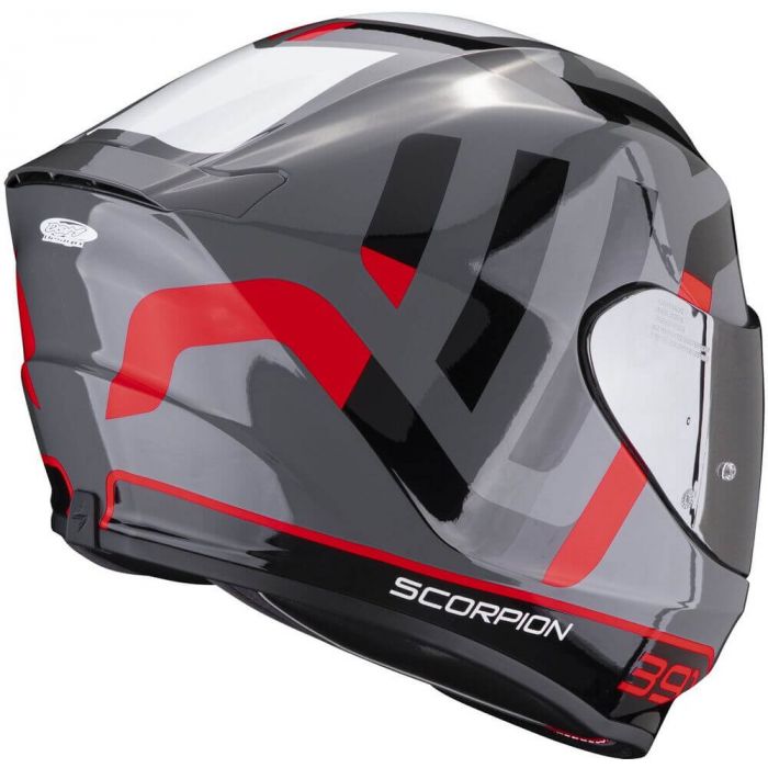 Scorpion EXO 391 Arok Grey Red Black Worldwide Shipping