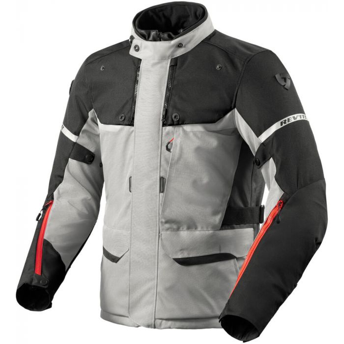 REV'IT Outback 4 H2O Jacket Silver/Black - Worldwide Shipping!