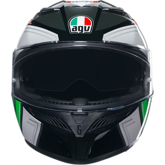 AGV K3 WING BLACK/ITALY Lサイズ AGV K3 2023 Wing Black/Italy - Worldwide Shipping!