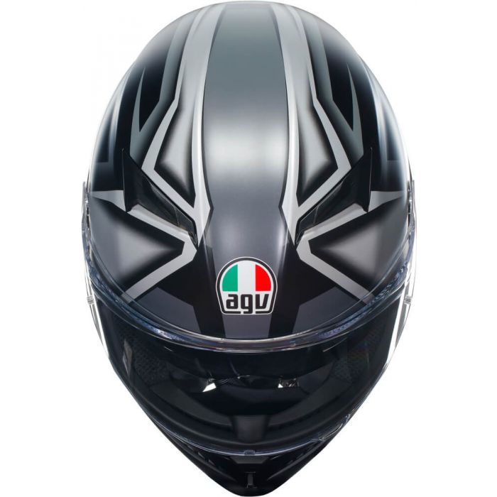 AGV K3 WING BLACK/ITALY　Lサイズ K3 WING BLACK/ITALY - MOTORBIKE FULL FACE HELMET E2206