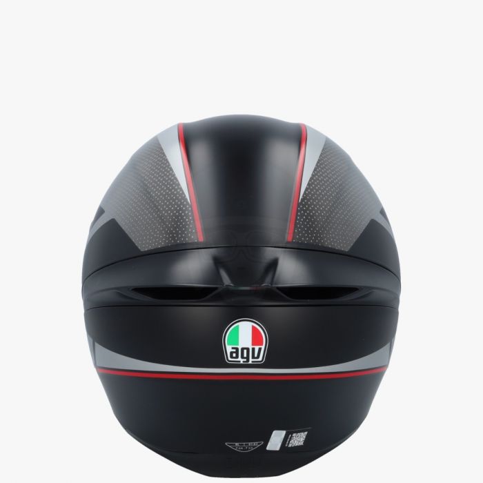AGV K1 S Lap Matt Black/Grey/Red 034 - Worldwide Shipping!