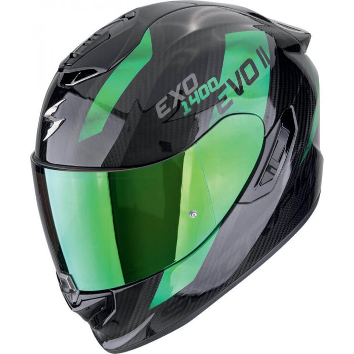 Scorpion EXO-1400 EVO 2 AIR Carbon Platted Black/Green