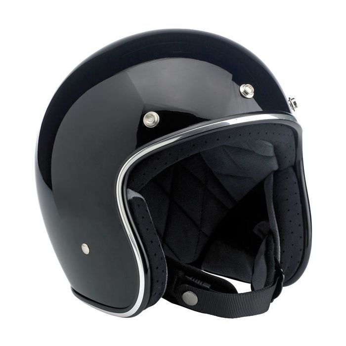 Biltwell Bonanza Gloss Black non ECE - Worldwide Shipping!