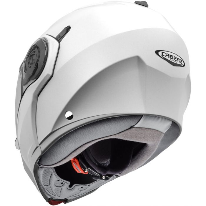 Caberg Droid Metal White Motorcycle Motorbike Helmet 
