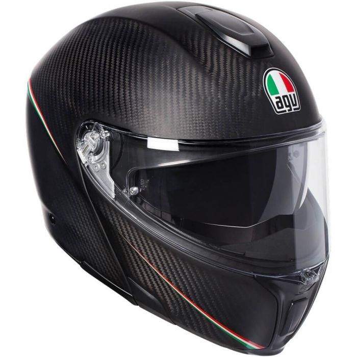 AGV Sportmodular Tricolore Matt Carbon/Italy 001 - Worldwide Shipping!