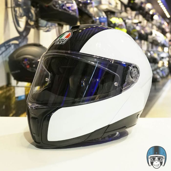 AGV Sportmodular Carbon/White 004 - Worldwide Shipping!