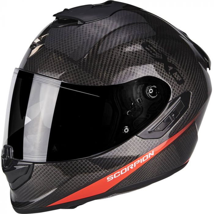 Scorpion EXO-1400 AIR Carbon Pure Neon/Red - Worldwide Shipping!