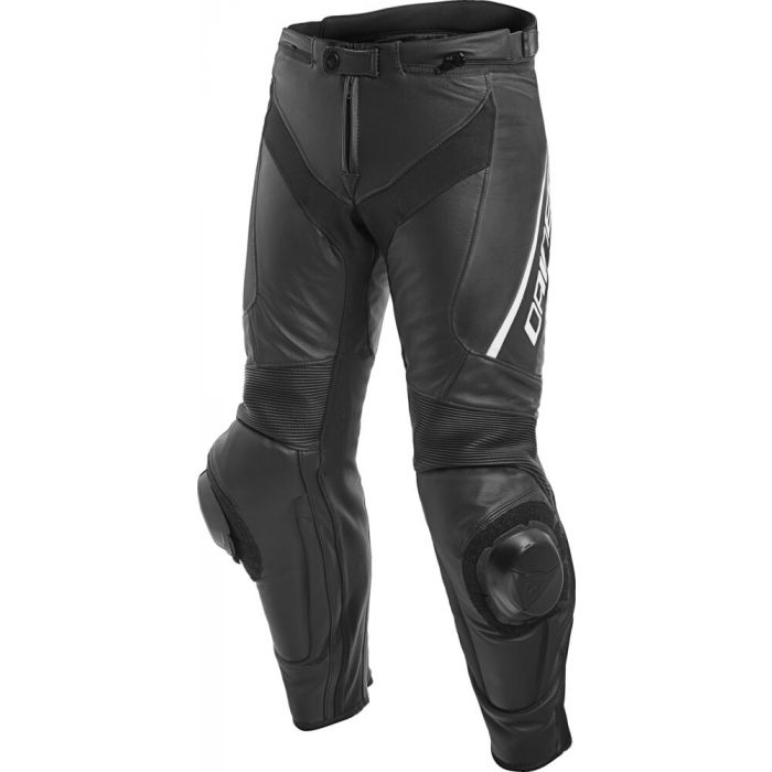 Dainese Delta Pro Evo C2 Perforated Leather Pants Black White Moto Central