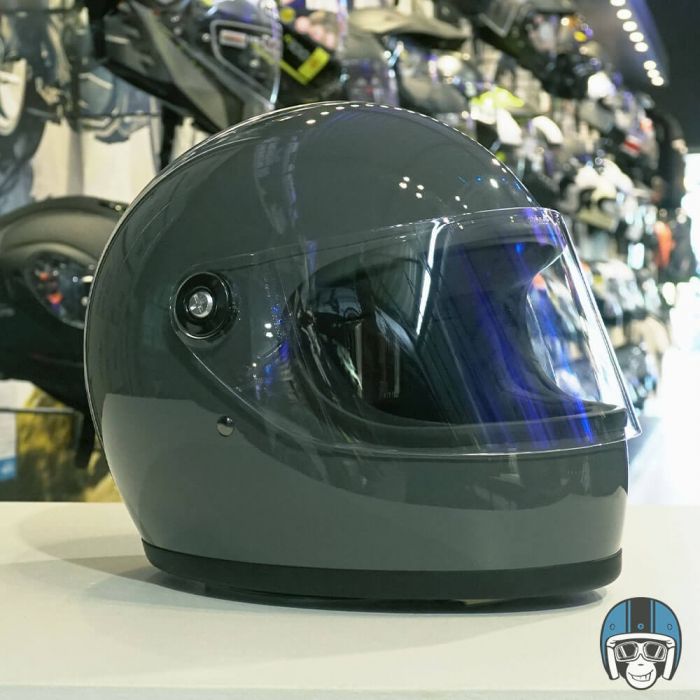 Biltwell Gringo S Gloss Storm Grey ECE - Worldwide Shipping!
