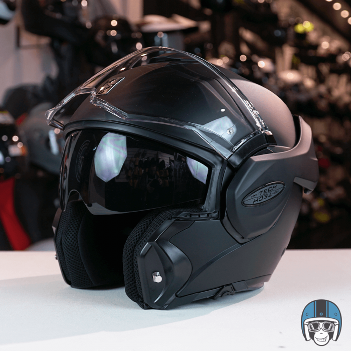 Scorpion EXO-TECH SQUARE Matt Black-Red XS