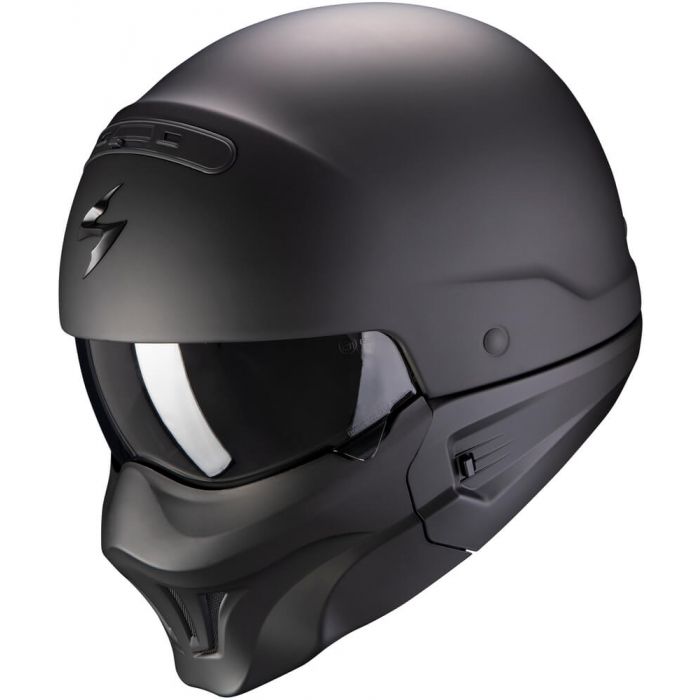 matte black motorcycle helmet