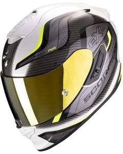 Scorpion EXO-1400 AIR Attune White/Neon Yellow - Worldwide Shipping!