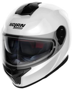 Nolan N80-8 Classic N-Com Metal White 005 - Worldwide Shipping!