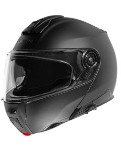 Black Optimus II Infinity Flip Front Solid Motorcycle Helmet 