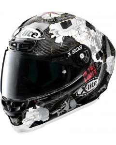 X-Lite X-803 RS ULTRA CARBON Replica D.Petrucci Misano - Black/Red/White 28  - Worldwide Shipping!