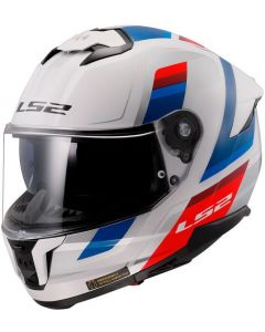 LS2 FF808 Stream II Vintage White Blue Red