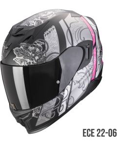 Scorpion EXO-520 EVO AIR Fasta Matt Black/Silver/pink