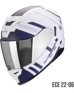 Scorpion EXO-520 EVO AIR Banshee Matt White/Blue/Purple