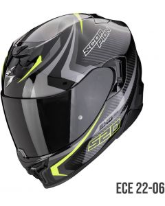 Scorpion EXO-520 EVO AIR Terra Black/Silver/Neon Yellow