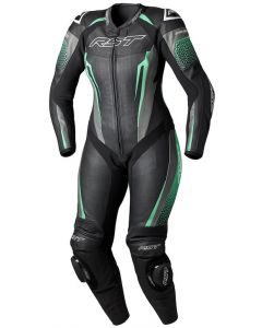 RST RST Suit TracTech Evo 5 Ladies  Leather Suit Black/Aqua/Grey
